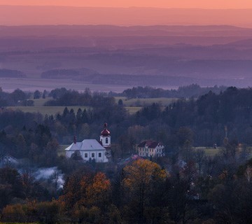 Dusk in highlands