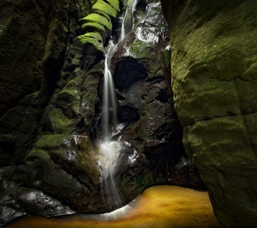 Hidden waterfall