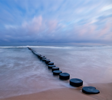 Stepping Into The Sea